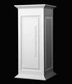 Raised Panel Pedestal - Architectural Column Pedestals - Shop.columns.com - Chadsworth Columns - Sales@columns.com - 1-800-486-2118